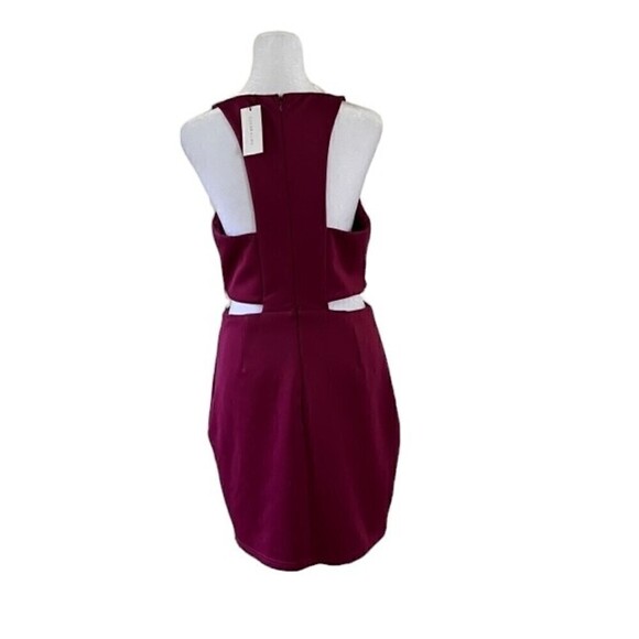 Sugar Lips Cut Out Raspberry Mini Dress Size Medium NWT - Picture 6 of 9